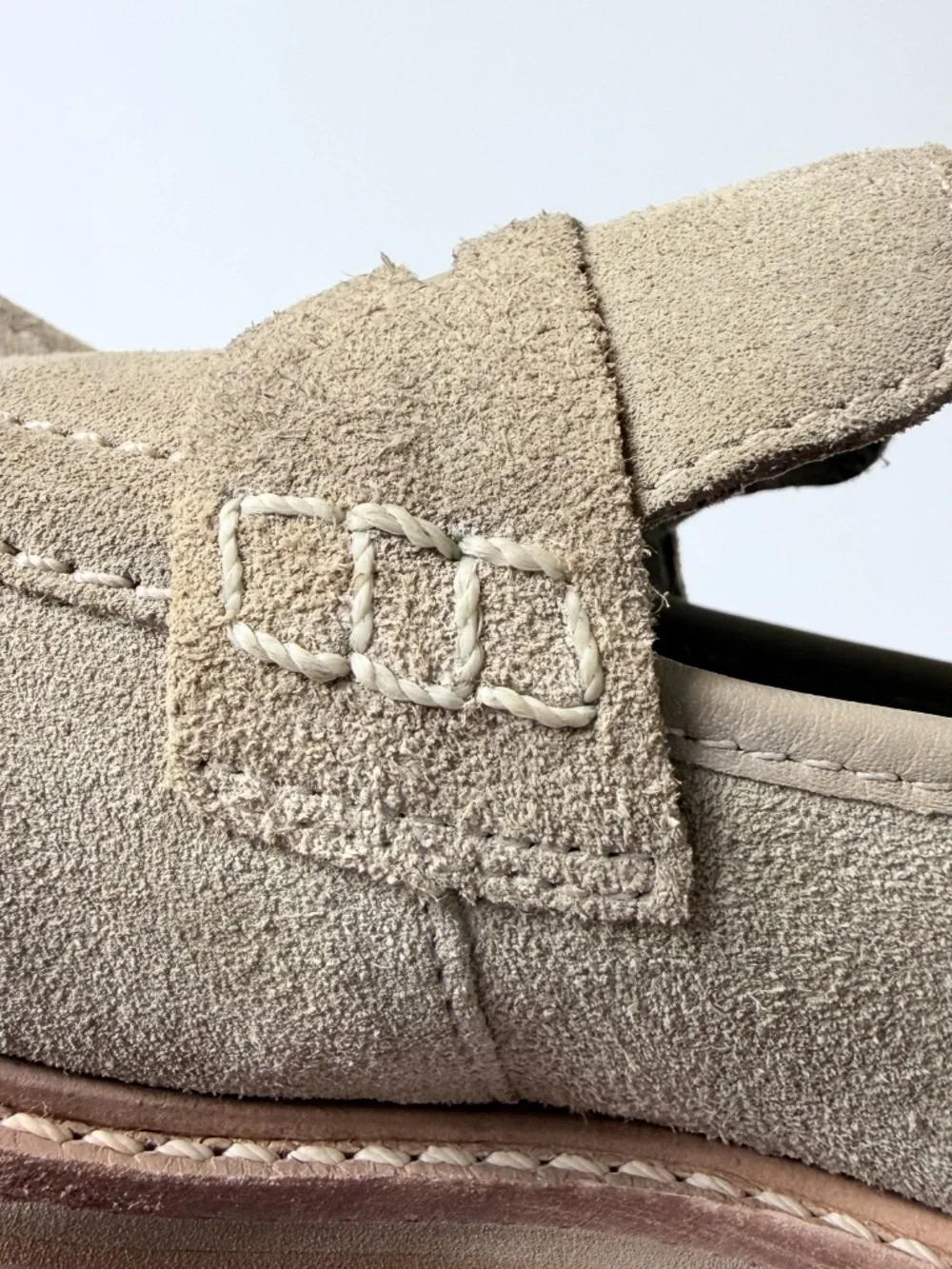 Bernardo Selma Suede Penny Loafers Shoe Size 6M Block Heel